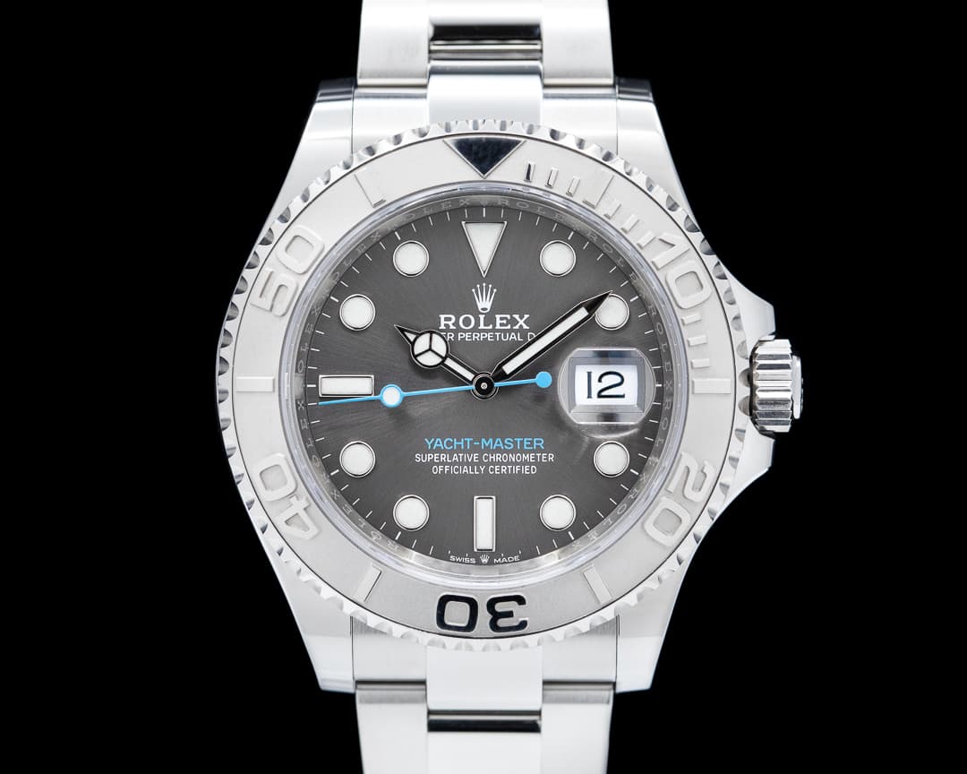 Rolex Yacht Master SS Dark Rhodium Dial / Platinum Bezel