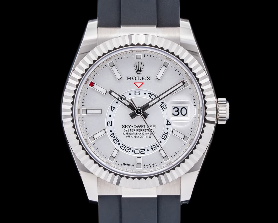 Rolex Sky Dweller 18K White Gold / OysterFlex UNWORN 2023.