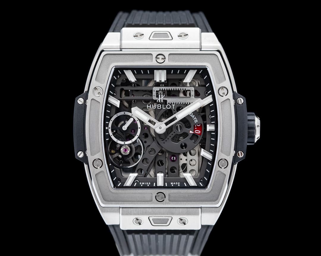 Hublot Spirit of Big Bang MECA-10 Titanium Skeleton Dial / Deployant