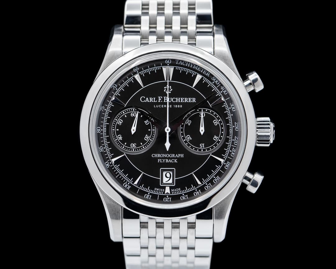 Carl. F Bucherer Manero Flyback SS / SS Black Dial