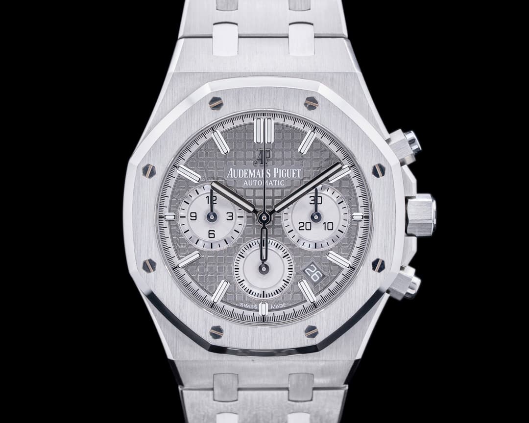 Audemars Piguet Royal Oak Chronograph Ruthenium Dial SS 38MM