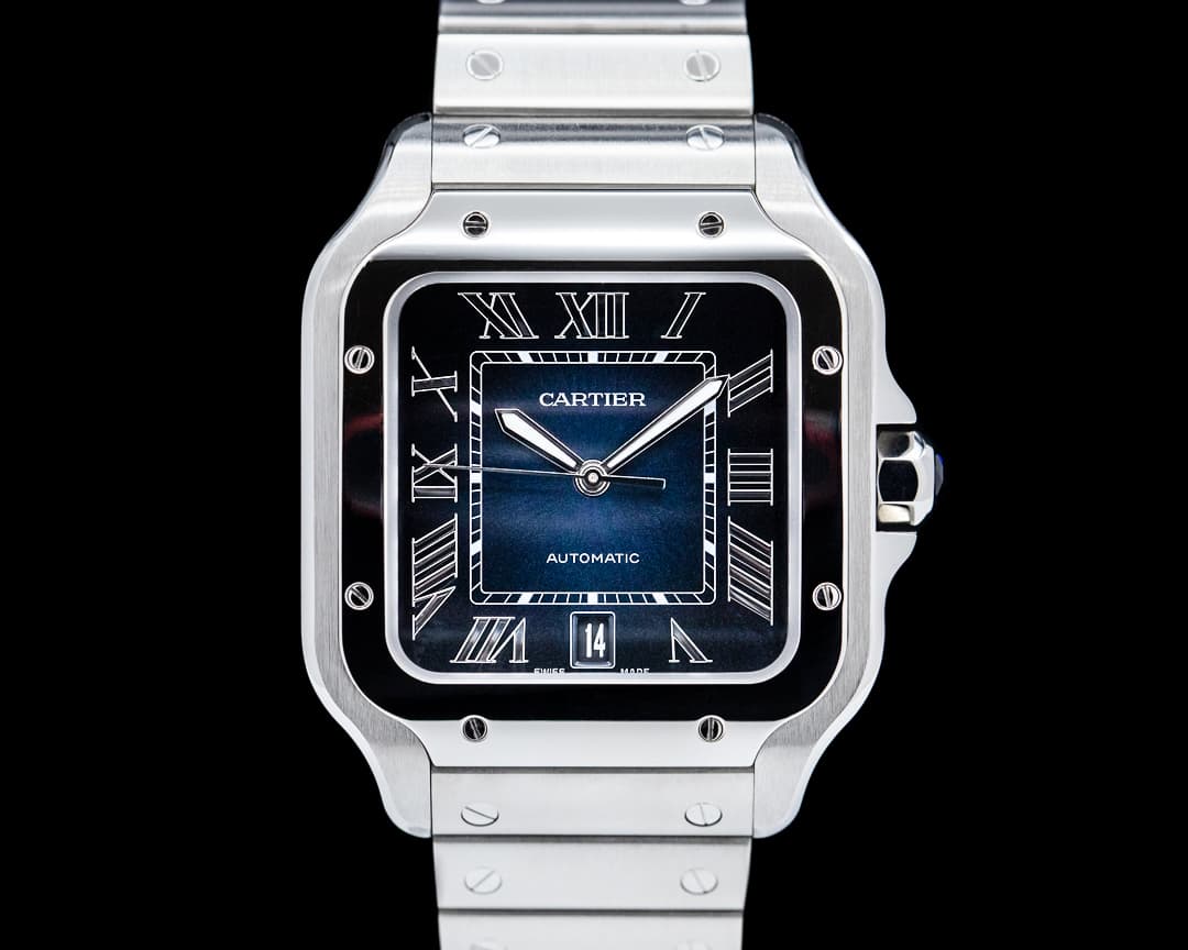 Cartier Santos Large SS / SS Blue Dial Automatic 2022