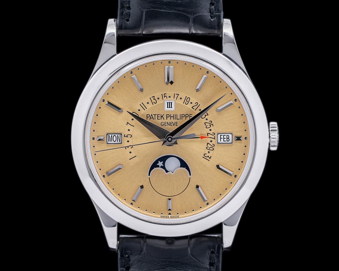 Patek Philippe Retrograde Perpetual Calendar Platinum Bronze Dial RARE