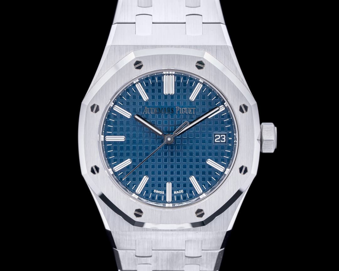 Audemars Piguet Royal Oak 15550ST 50th 37MM Anniversary Blue Dial SS