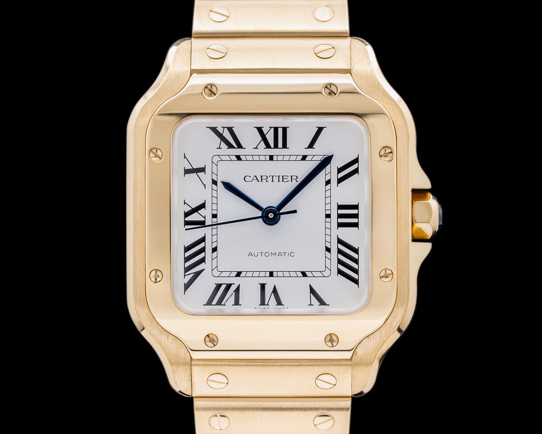 Cartier Santos Medium 18K Yellow Gold Automatic 2023