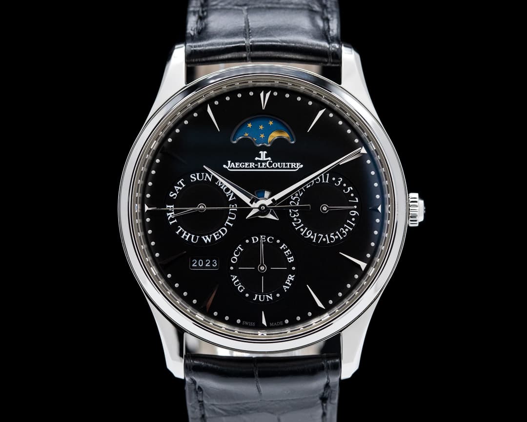 Jaeger LeCoultre Master Ultra Thin Perpetual Calendar Black Dial 39MM
