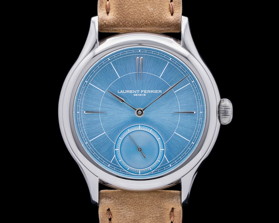 Laurent Ferrier Galet Micro Rotor SS Ice Blue Dial