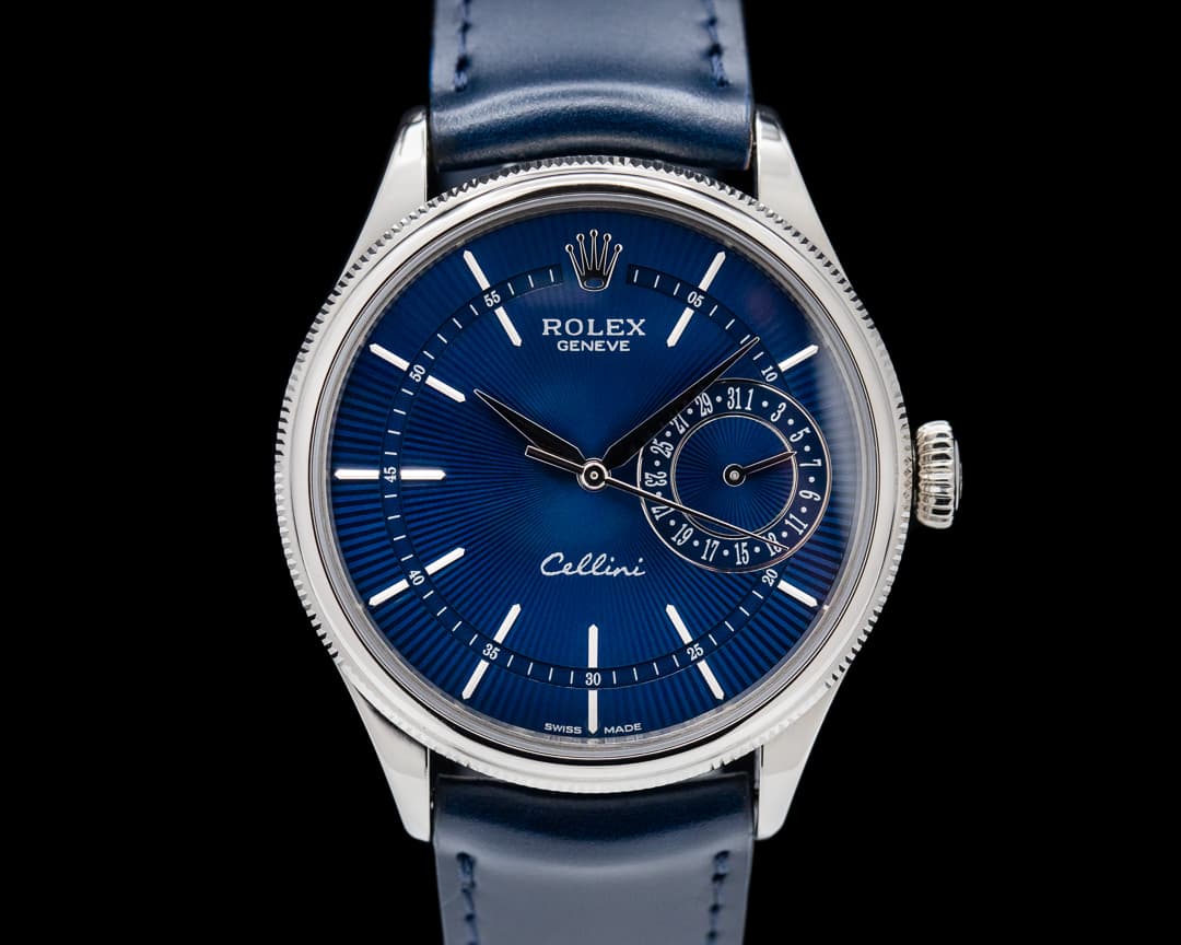 Rolex Cellini Date Blue Dial 18K White Gold 2017