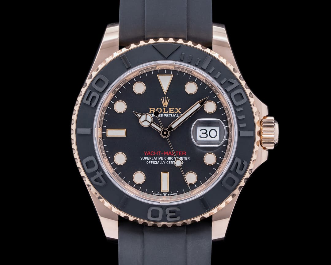 Rolex Yacht Master 126655 18K Rose Gold / Rubber 40MM 2021