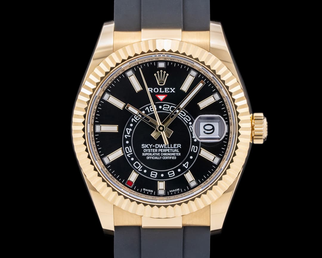 Rolex Sky Dweller 326238 Black Dial 18k Yellow Gold / OysterFlex 2022