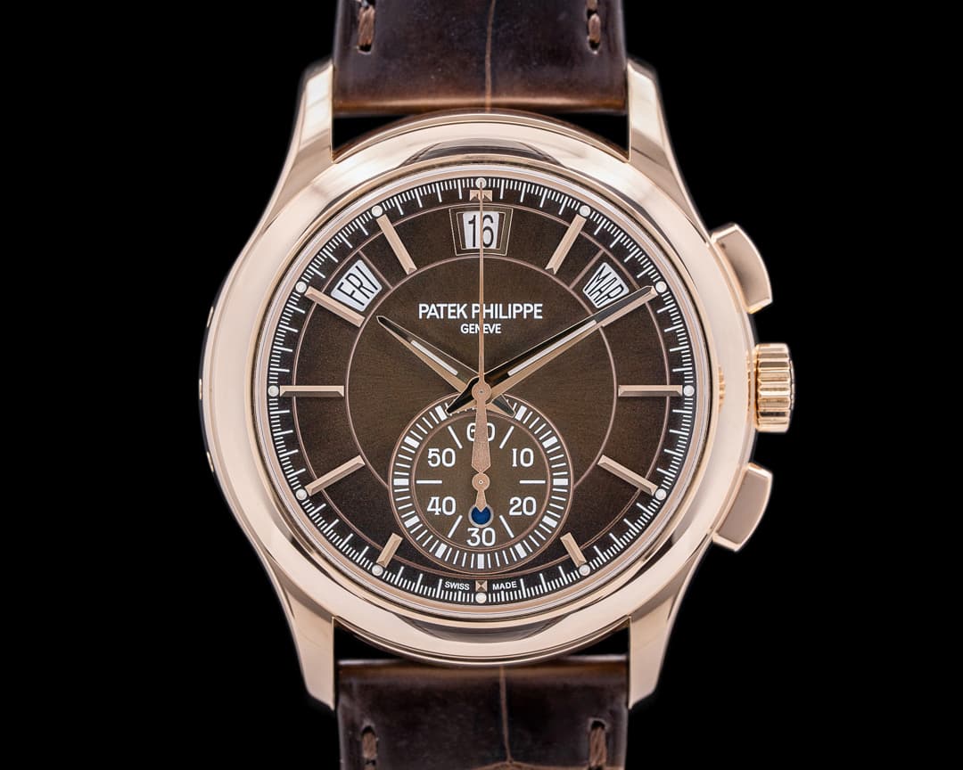 Patek Philippe Chronograph Annual 5905R Calendar Rose Gold / Brown Dial