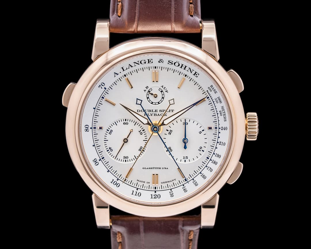 A. Lange and Sohne Double Split Silver Dial Rose Gold 18K 2020