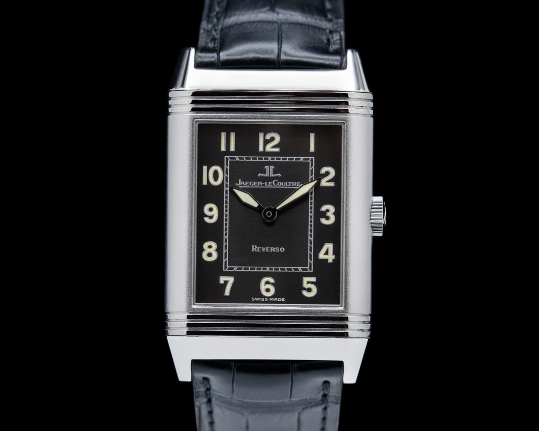 Jaeger LeCoultre Reverso Grande Taille Shadow Black Dial SS / SS