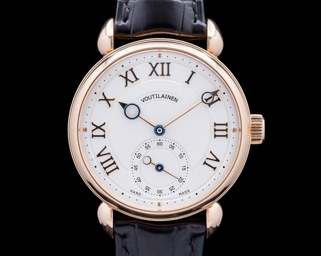 Kari Voutilainen Vingt-8 White 18K Rose Gold Roman Opaline Dial EARLY EXAMPLE
