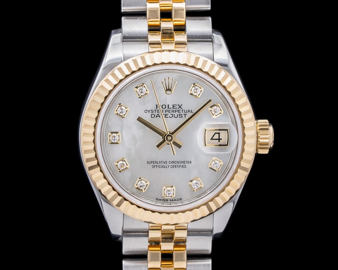 Rolex Datejust 28MM 18K / YG & SS MOP Diamond Dial
