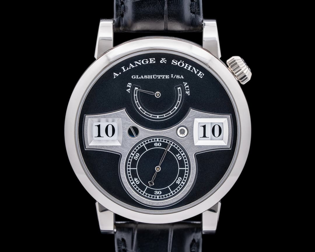 A. Lange and Sohne Zeitwerk 140.029 18K WG + DEPLOYANT BUCKLE
