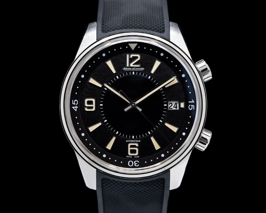 Jaeger LeCoultre Polaris Date SS Black Dial