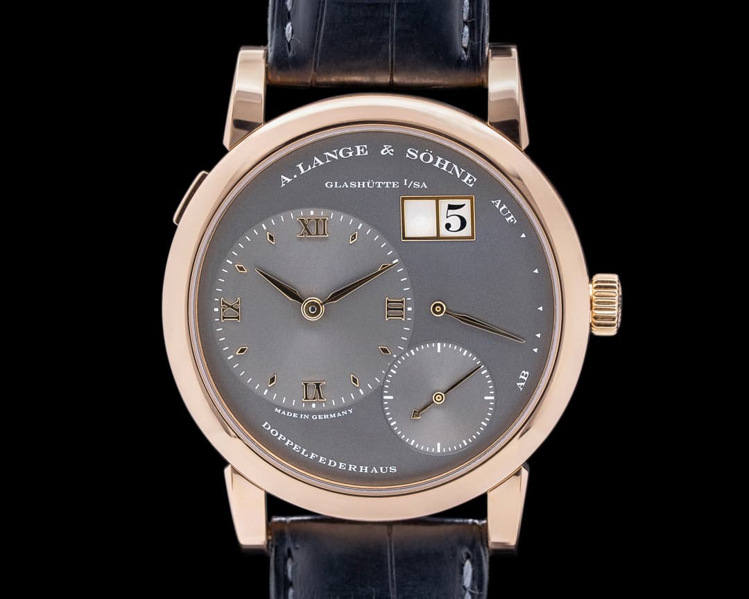A. Lange and Sohne Lange 1 Grey Dial 18K Rose Gold 38.5MM