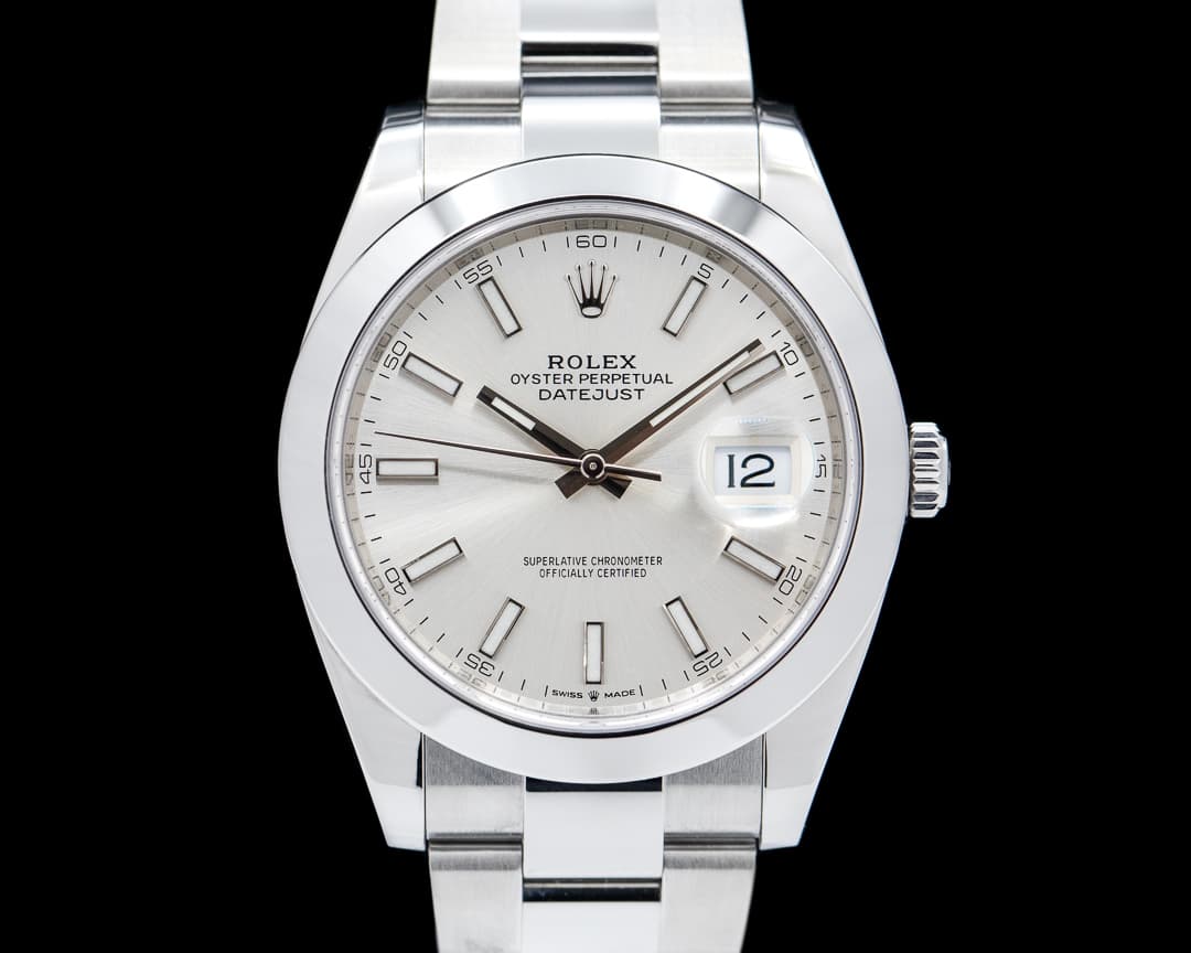 Rolex Datejust 41 126300 Silver Stick Dial SS