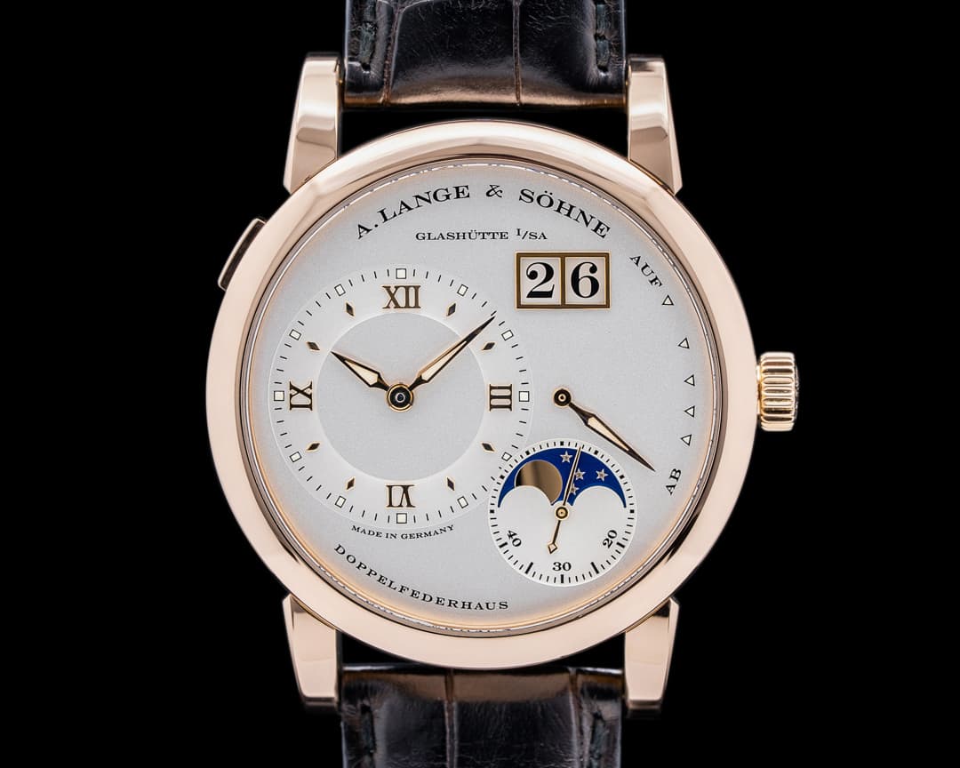 A. Lange and Sohne Lange 1 Moon 18K Rose Gold