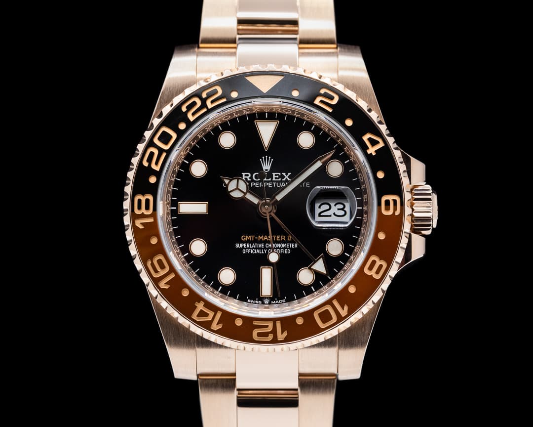 Rolex GMT Master II 126715 18K Everose Ceramic Root Beer
