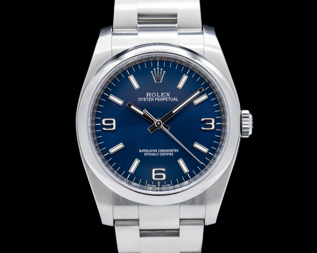 Rolex Oyster Perpetual SS Blue Dial