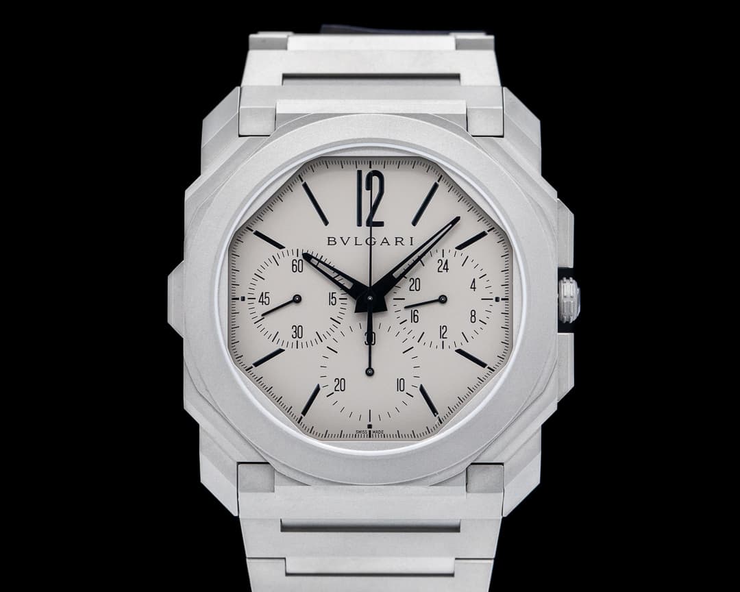 Bulgari Octo Finissimo Chronograph GMT Titanium Grey / Black 42MM