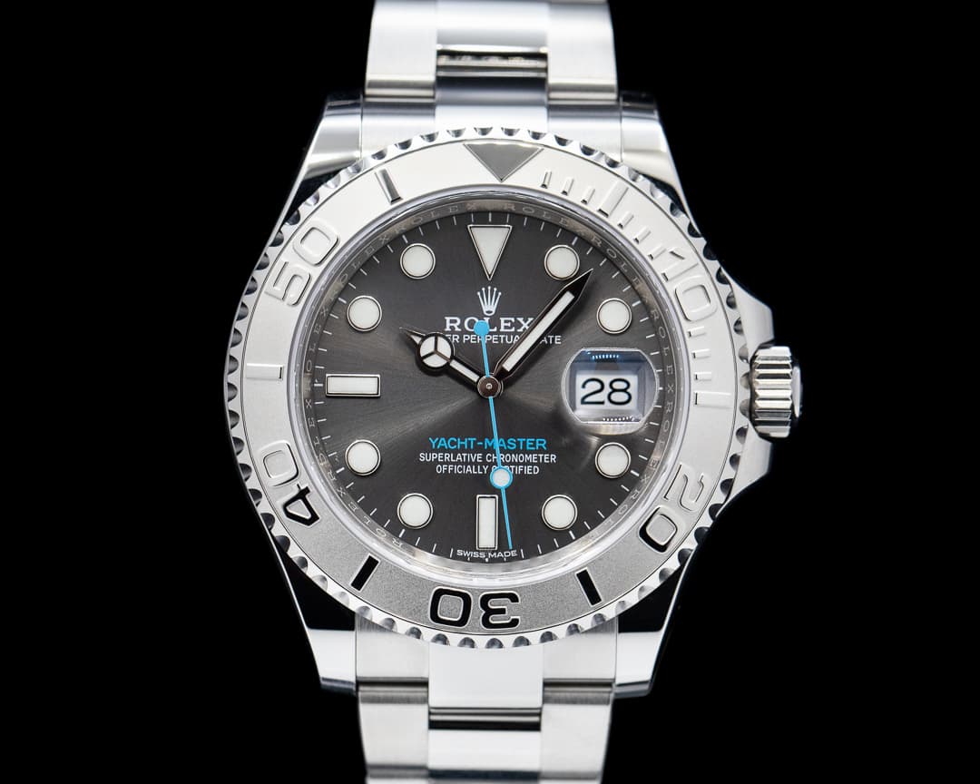 Rolex Yacht Master SS Rhodium Dial / Platinum Bezel