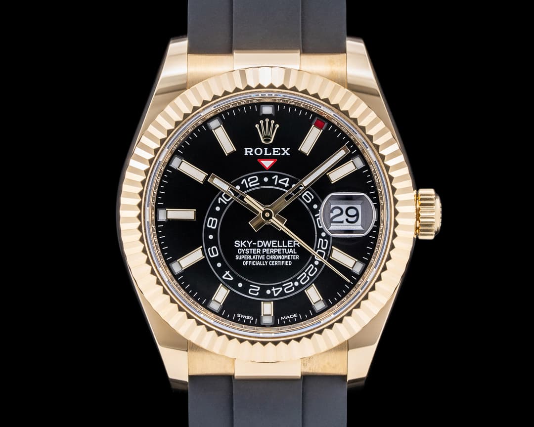 Rolex Sky Dweller 326238 Black Dial 18k Yellow Gold / OysterFlex 2022