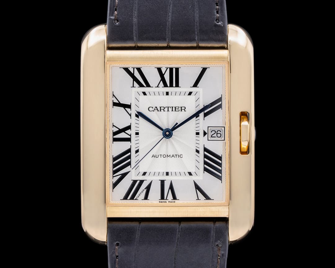 Cartier Tank Anglaise Large 18K Yellow Gold Automatic