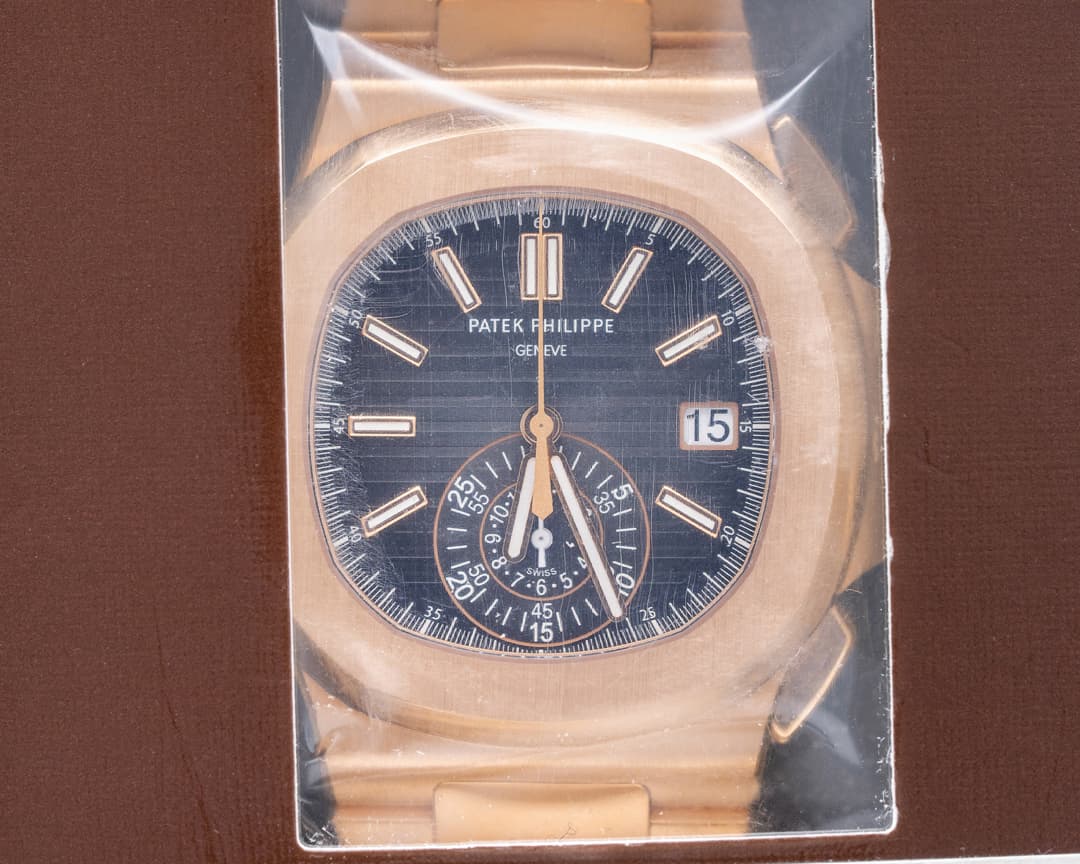 Patek Philippe Nautilus 5980/1R Chronograph 18K Rose Gold DOUBLE SEALED