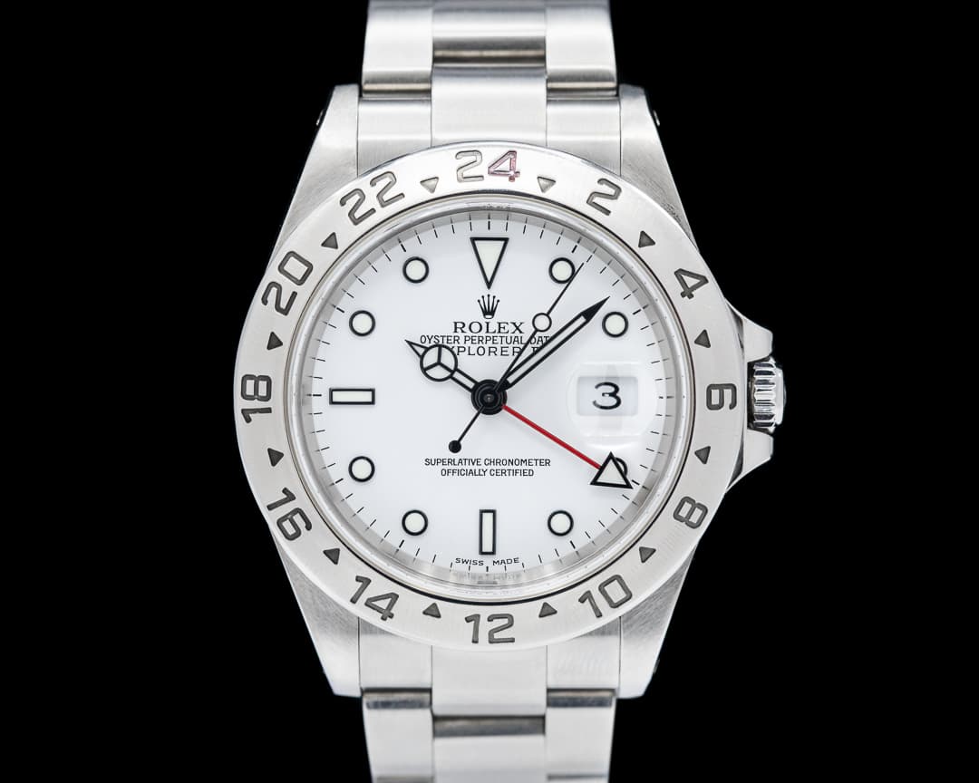 Rolex Explorer II "Polar" 16570 White Dial SS FULL SET