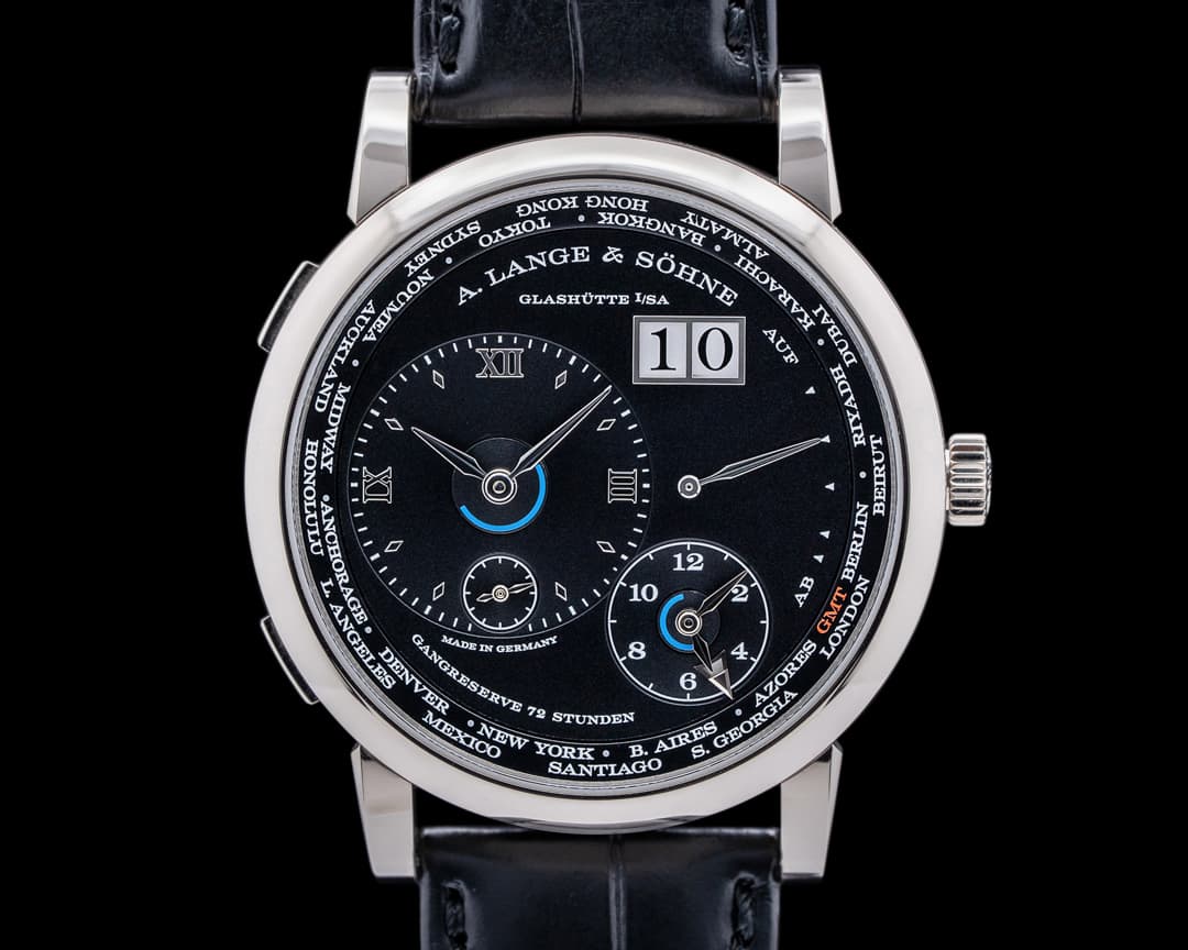 A. Lange & Söhne Lange 1 Time Zone 136.029 18K White Gold / Black Dial 2021