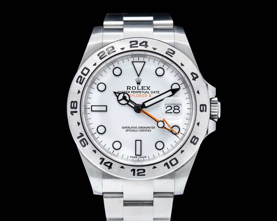 Rolex Explorer II white Dial SS