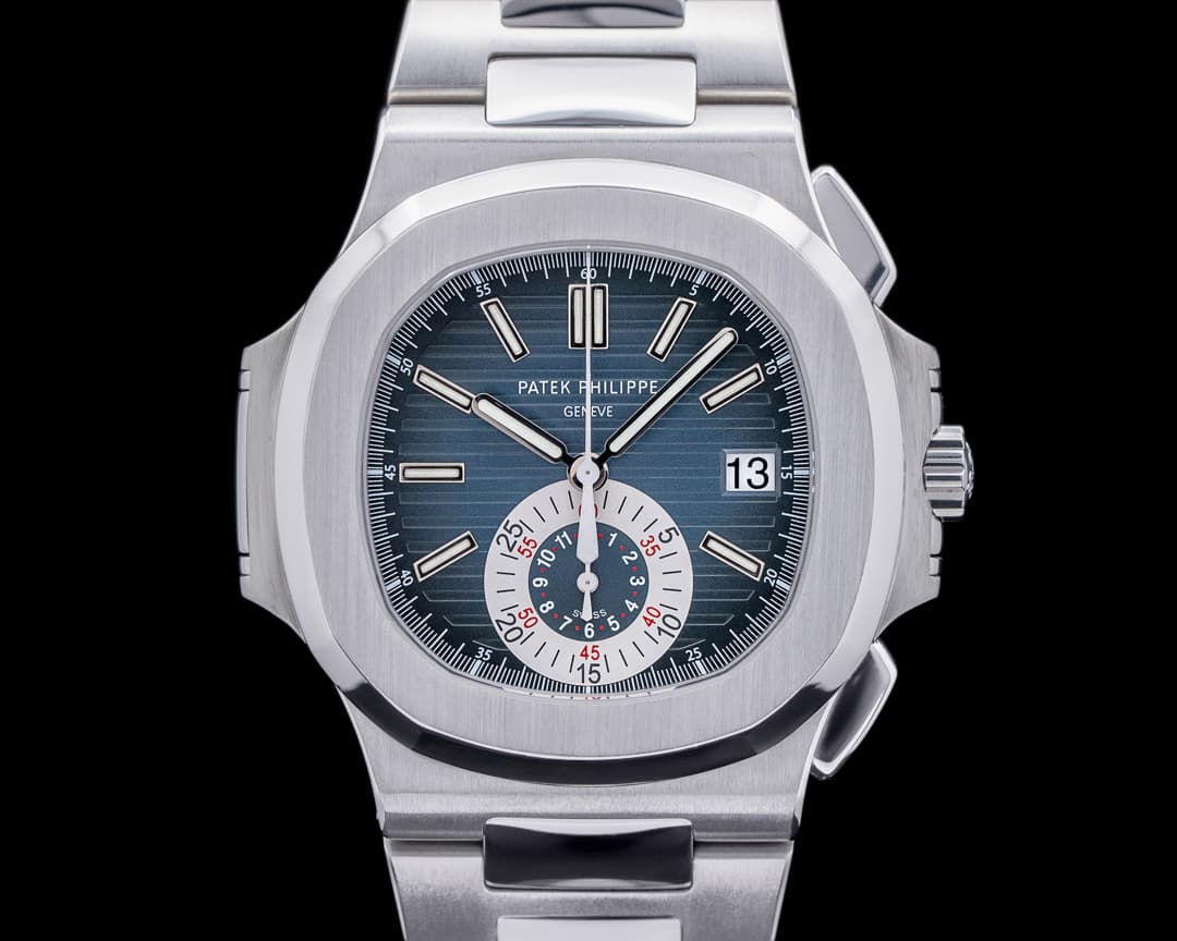 Patek Philippe Nautilus 5980/1A Chronograph SS Blue Dial