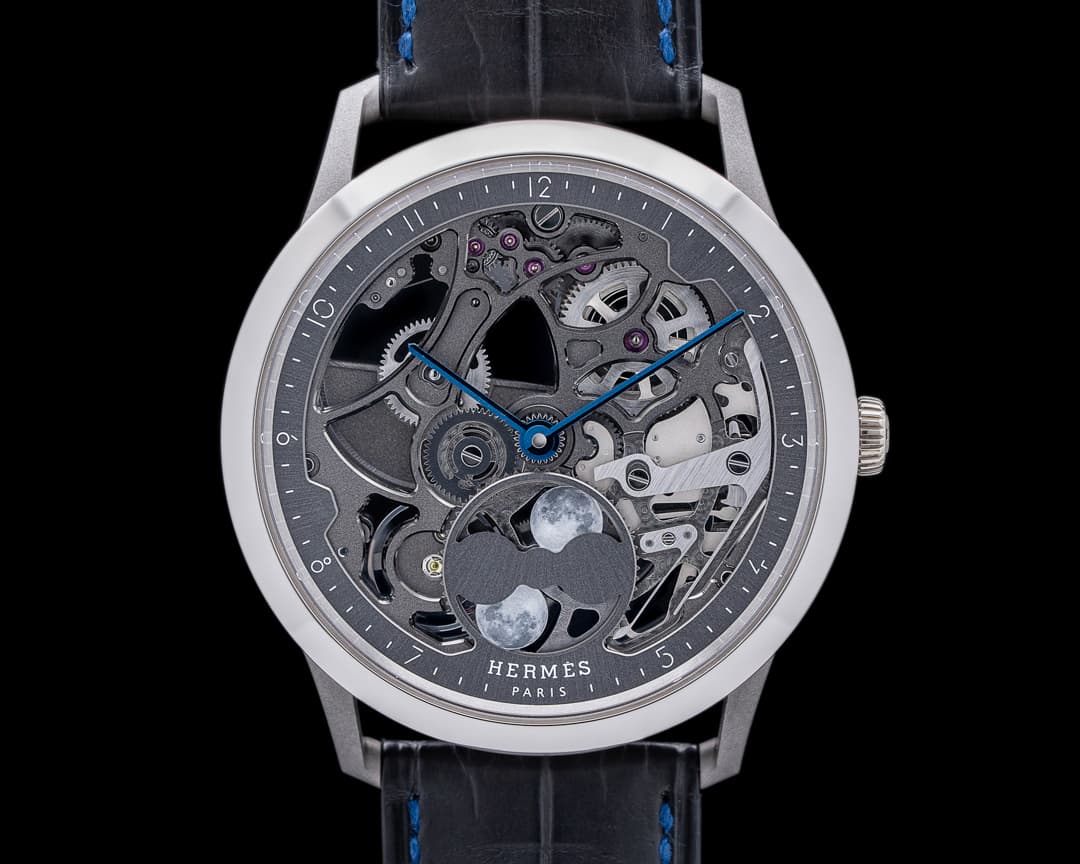 Hermès Slim d'Hermes Squelette Lune Platinum / Titanium