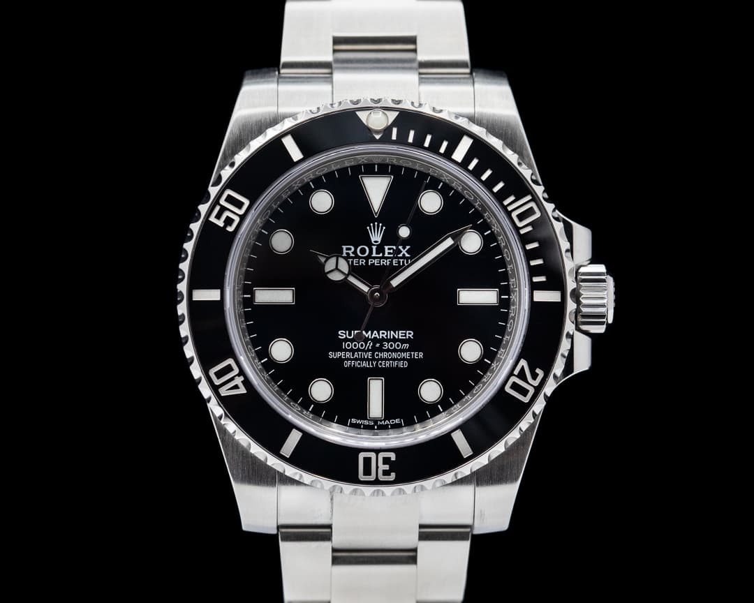 Rolex Submariner 114060 No Date Ceramic Bezel