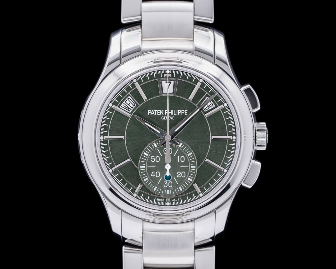Patek Philippe 5905/1A Chronograph Annual Calendar Green Dial SS