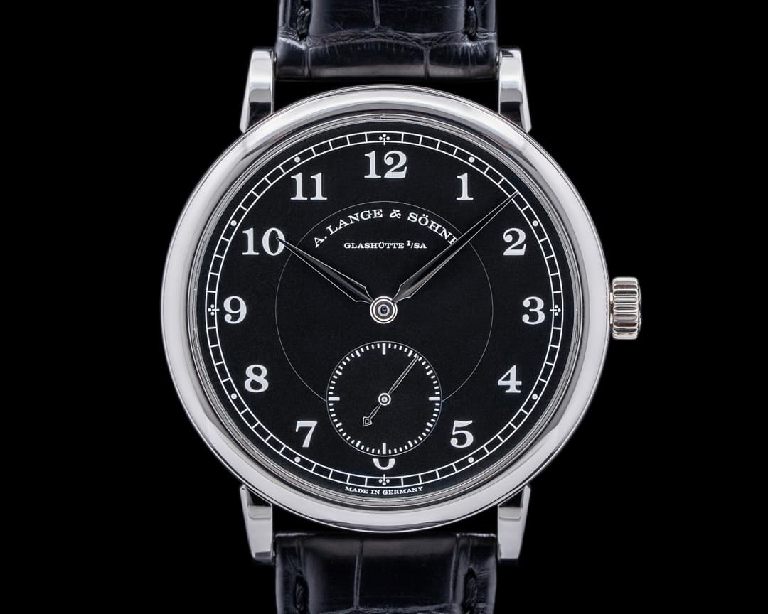 A. Lange and Sohne 200th Anniversary F.A Lange 236.049 1815 Platinum Black Dial RARE