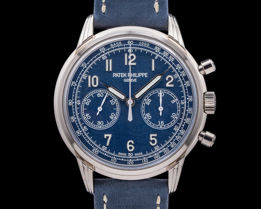 Patek Philippe Chronograph 5172G 18K White Gold Blue Dial