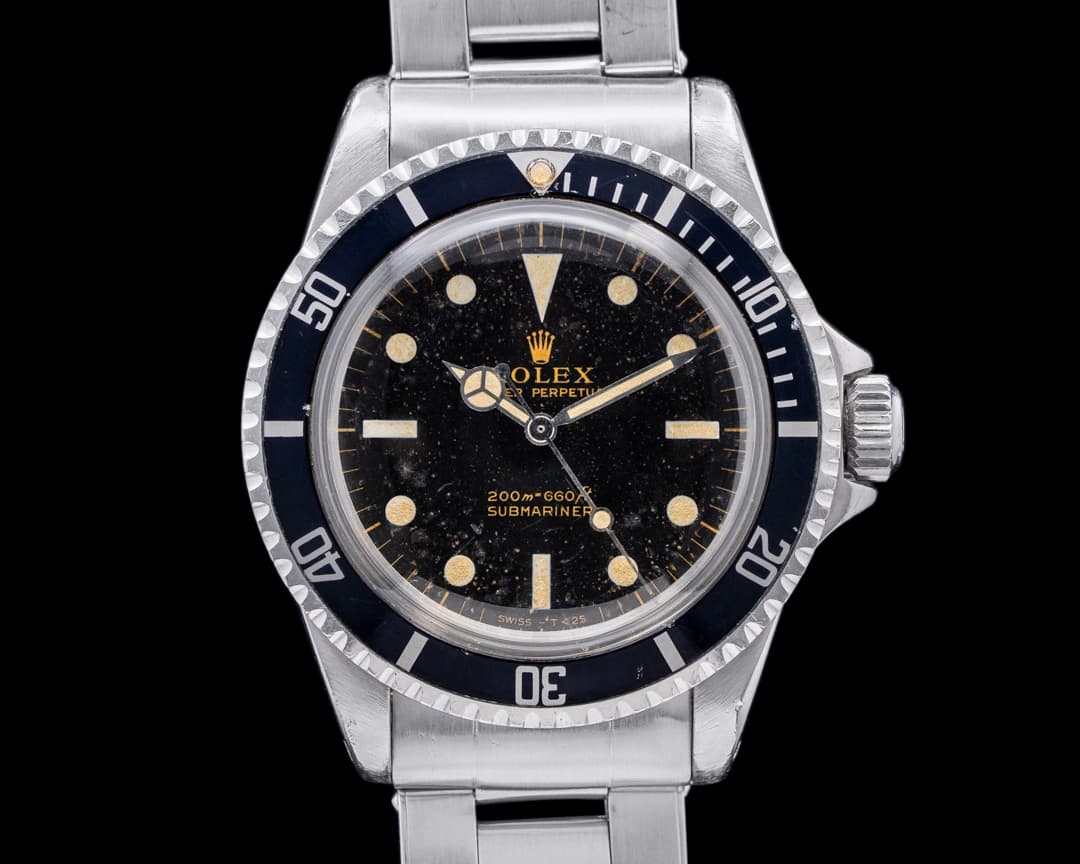 Rolex 5513 Vintage Submariner SS Black Gilt Dial Circa. 1965