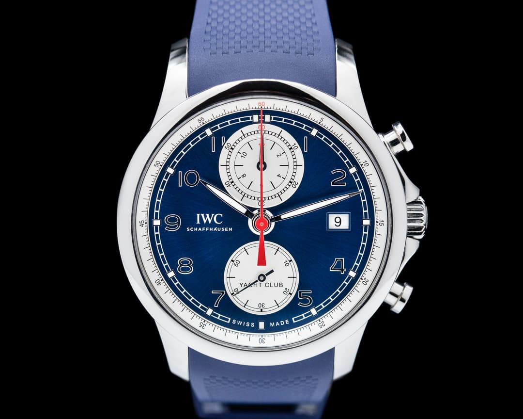 IWC Portuguese Yacht Club Flyback SS Blue Dial