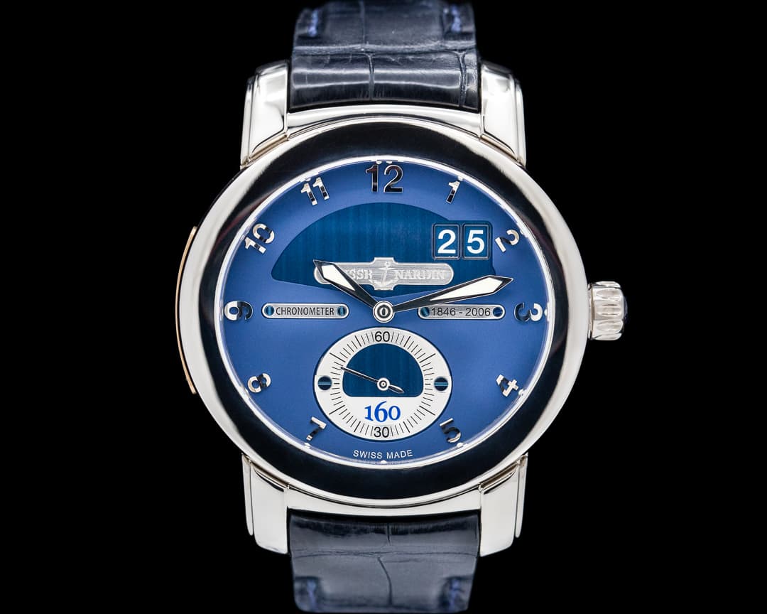 Ulysse Nardin 160th Anniversary 18k White Gold / Alligator Full Set