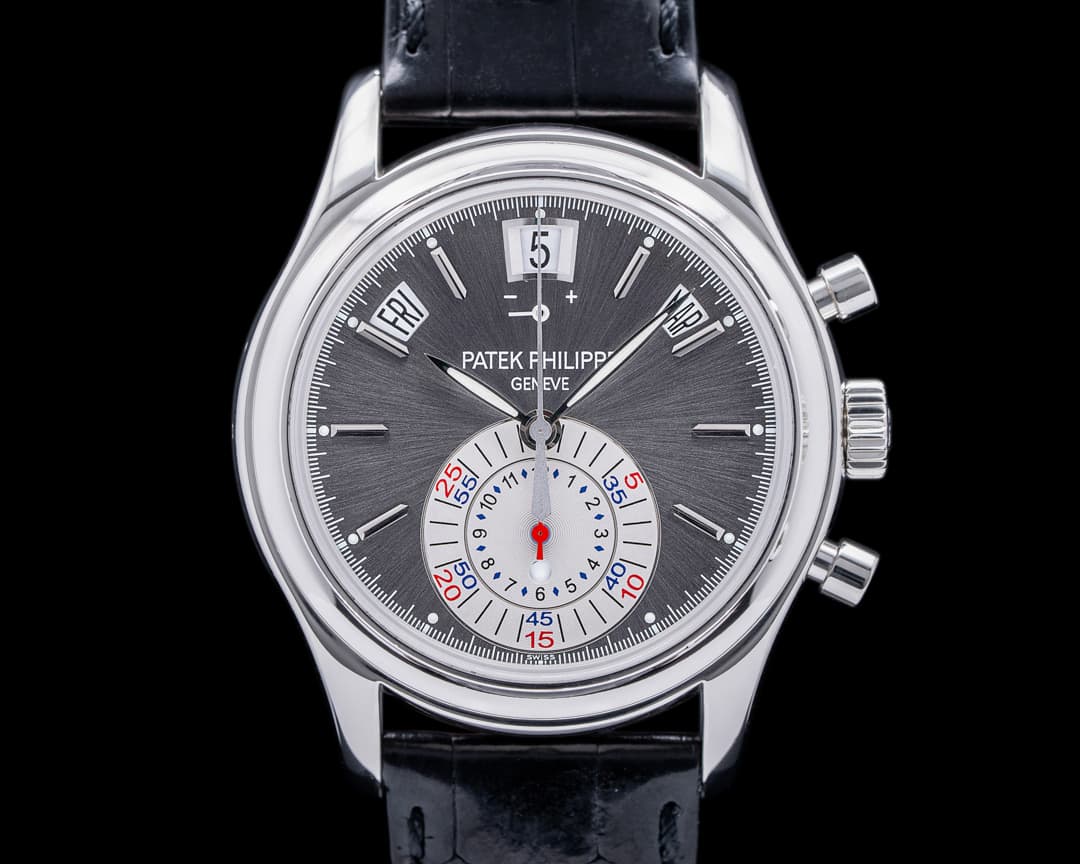 Patek Philippe Annual Calendar 5960P Chronograph Platinum Grey Dial