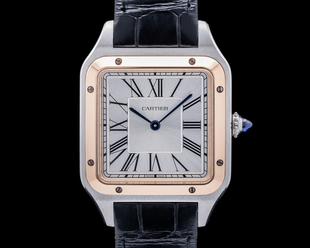 Cartier Santos Dumont Steel/Rose Gold Quartz