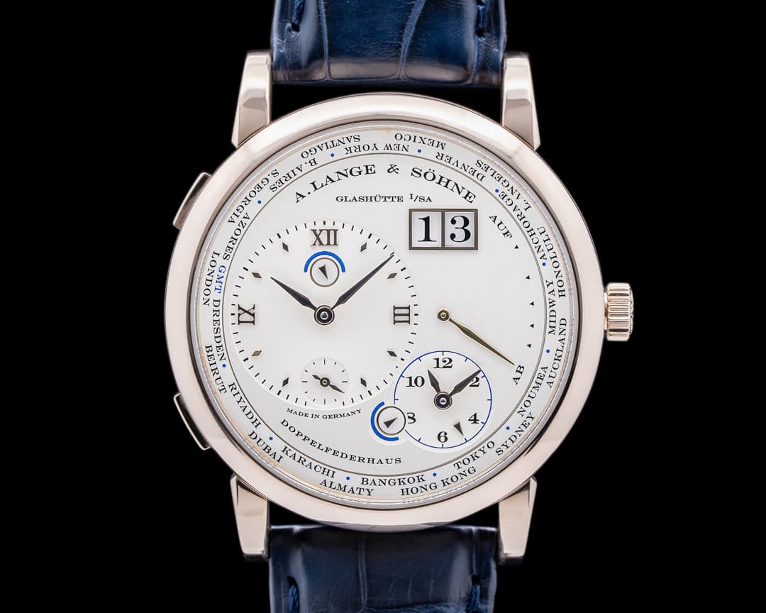 A. Lange and Sohne Lange 1 116.050 Time Zone 18K HONEY GOLD RARE