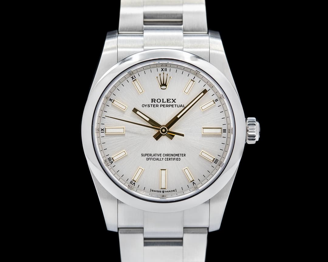 Rolex Oyster Perpetual 124200 34mm SS / Silver Dial 2023