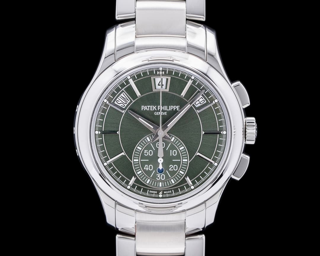 Patek Philippe 5905/1A Chronograph Annual Calendar Green Dial SS