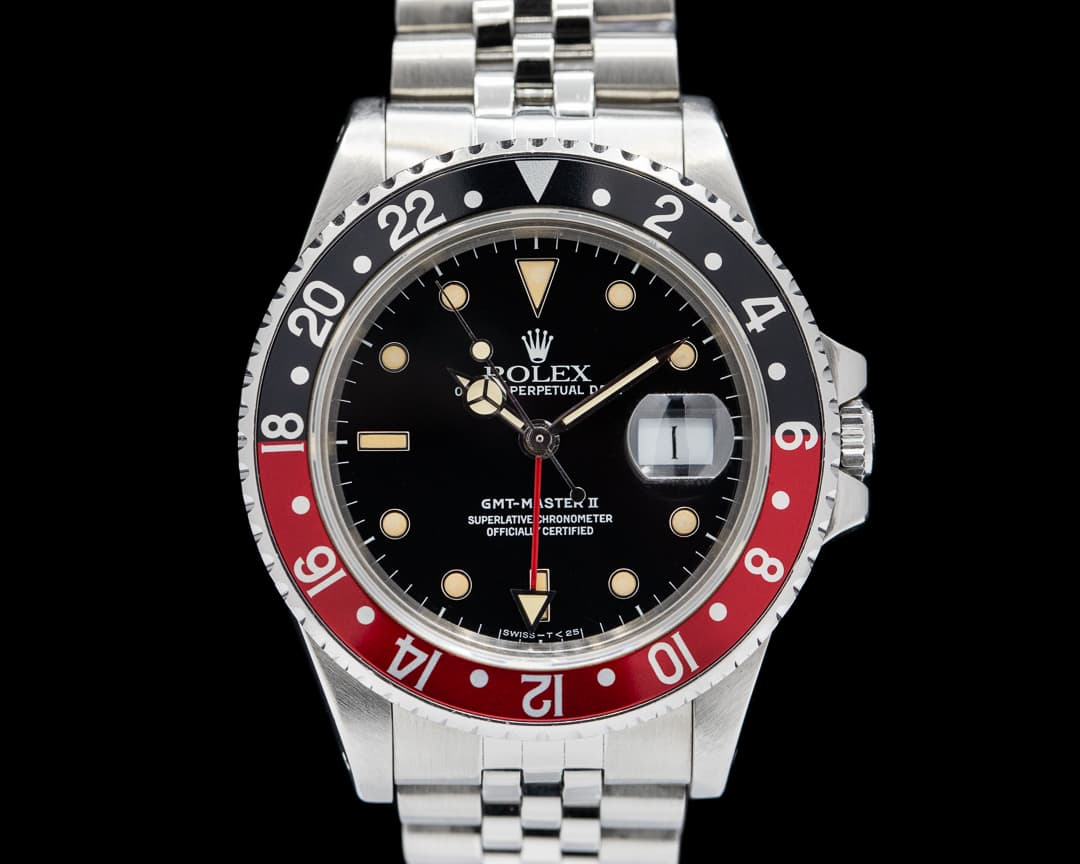 Rolex GMT Master II "FAT LADY" Coke Bezel 1987 Jubilee RARE