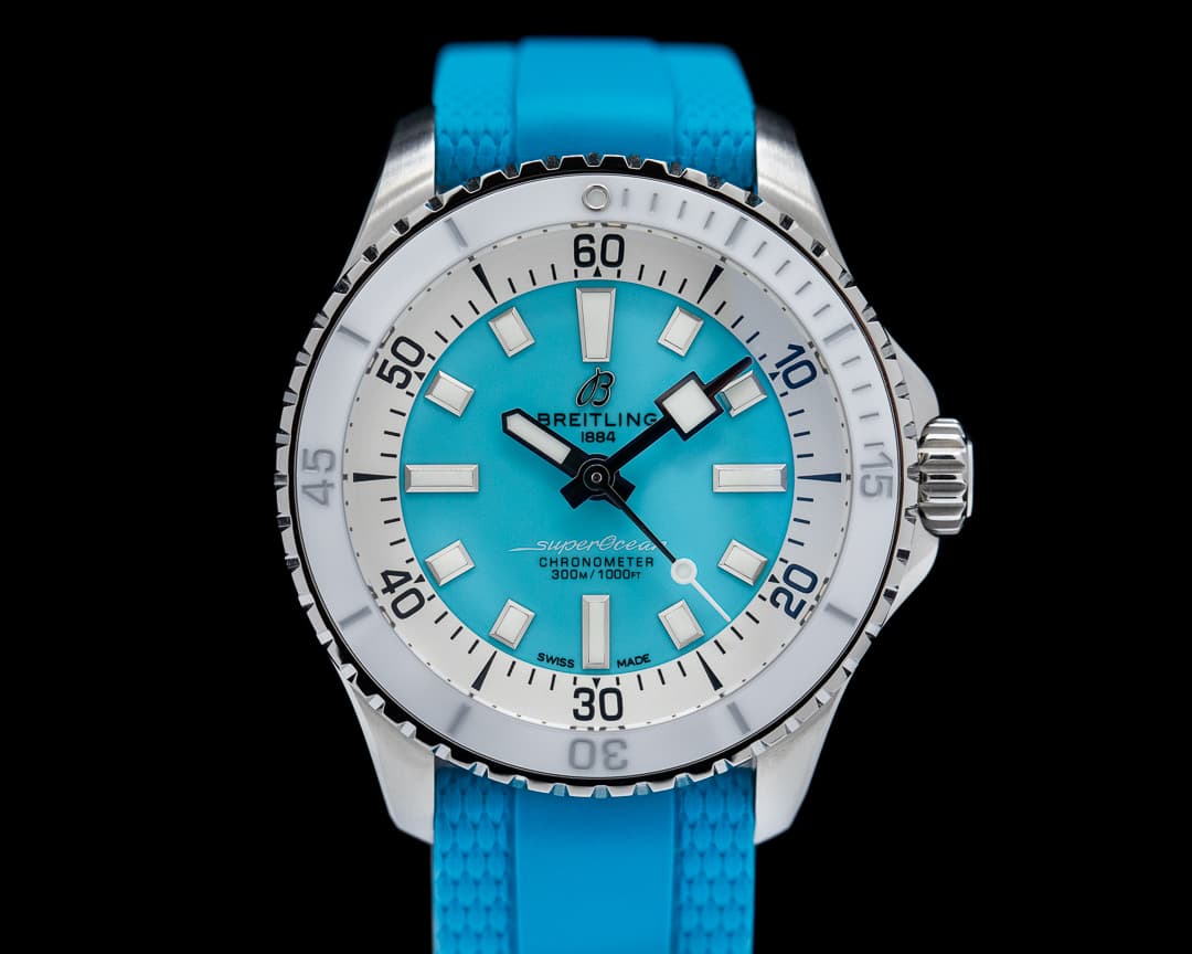Breitling SuperOcean 36 Turquoise Dial UNWORN